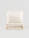 Miniatyrbilde 3 av 3: Satin Dobbel Dynetrekk Set Pure - Ecru