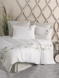 Miniatyrbild 1 av 3: Satin Dubbla Quilt Cover Set Urian - Beige