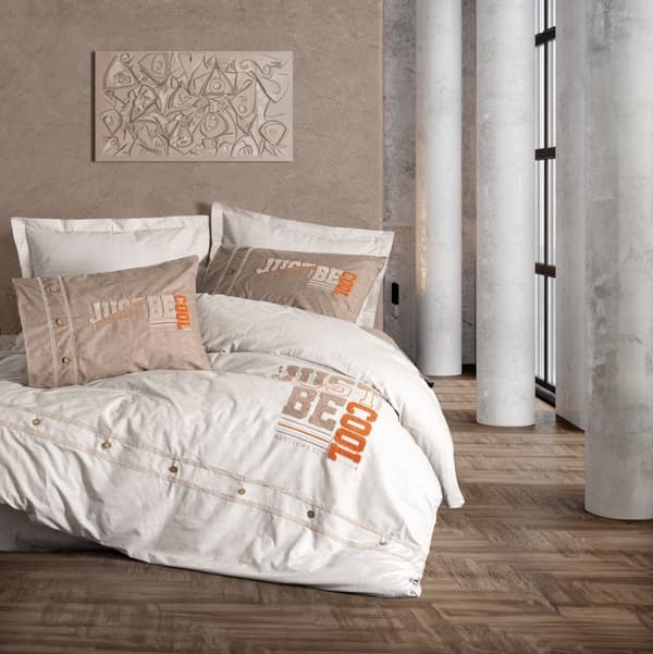 Ranforce Single Quilt Cover Set Cool - Brun