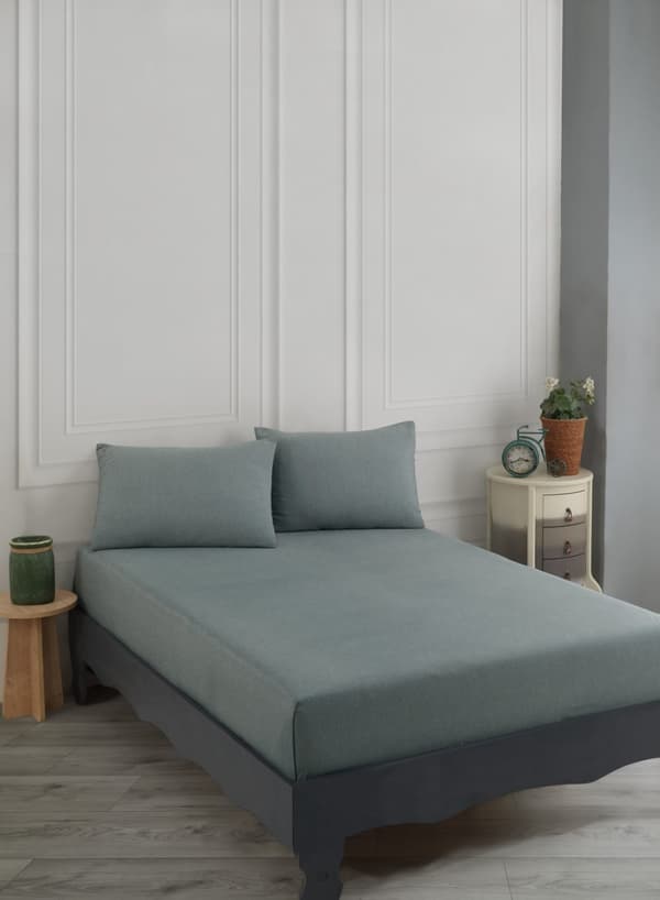 Double Sheet Set Road Potlu - vihreä