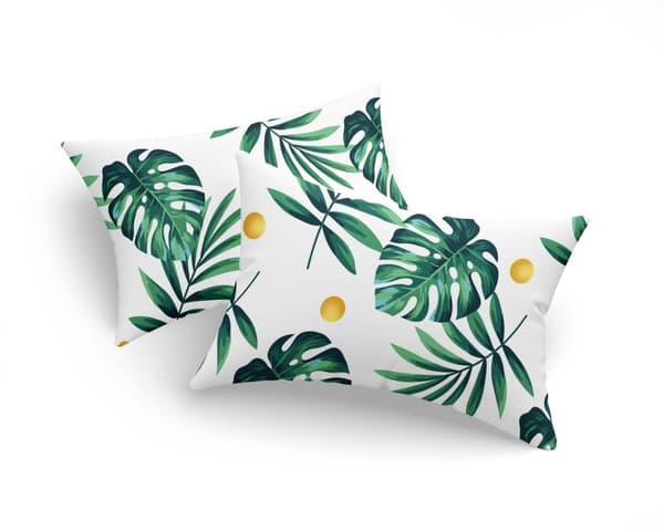 Örngott Set (2 delar) Monstera - Grön