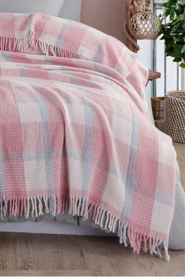 Enkelt teppe Varmt Soft - Pulver