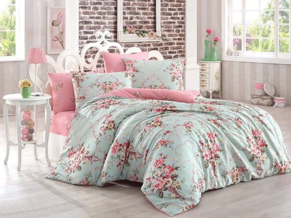 Dobbelt dynetrekksett Alanur - Mint
