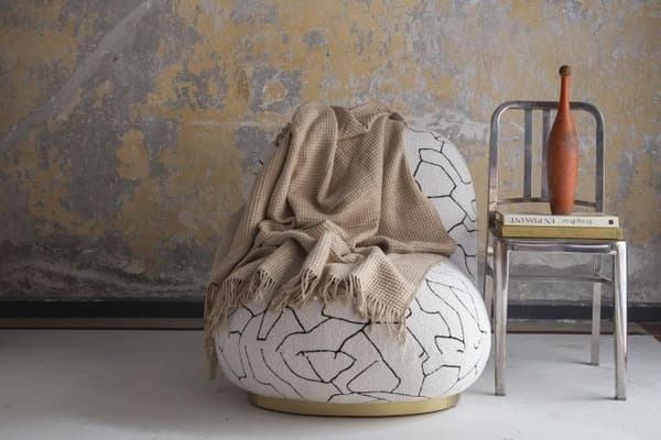 TV-teppe Brighton Waffle - Beige