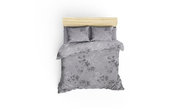 Ranforce Double Quilt Cover Set Elena - Grå