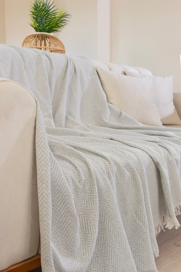 Sofföverdrag Woven Cozy - Grå
