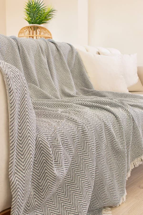 Sofatrekk Woven Cozy - Mørkegrå