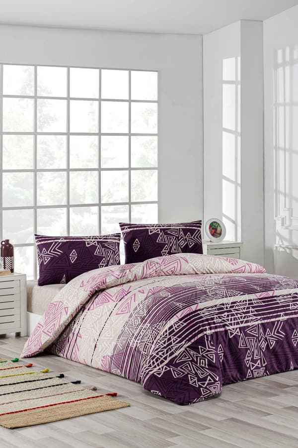 Ranforce Double Quilt Cover Set Pyramid