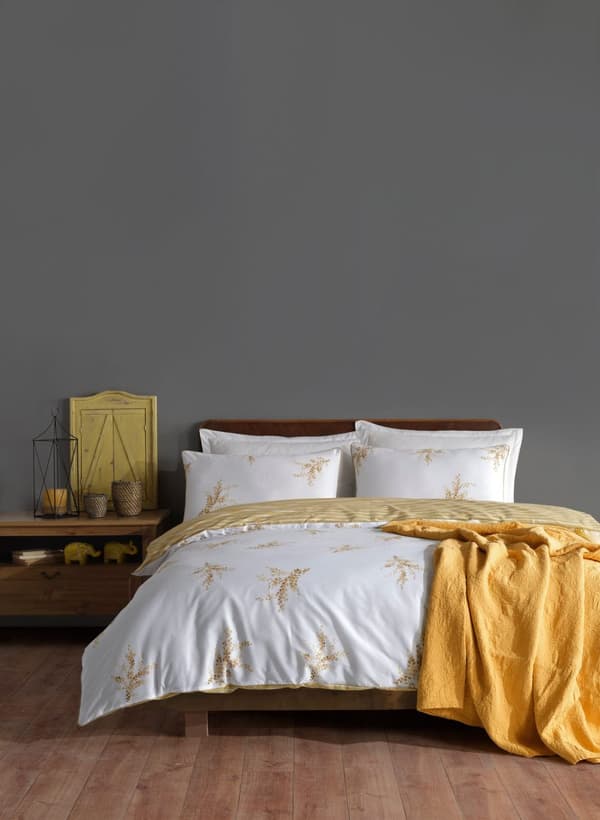 Ranforce Double Quilt Cover Set Meltem - Gul