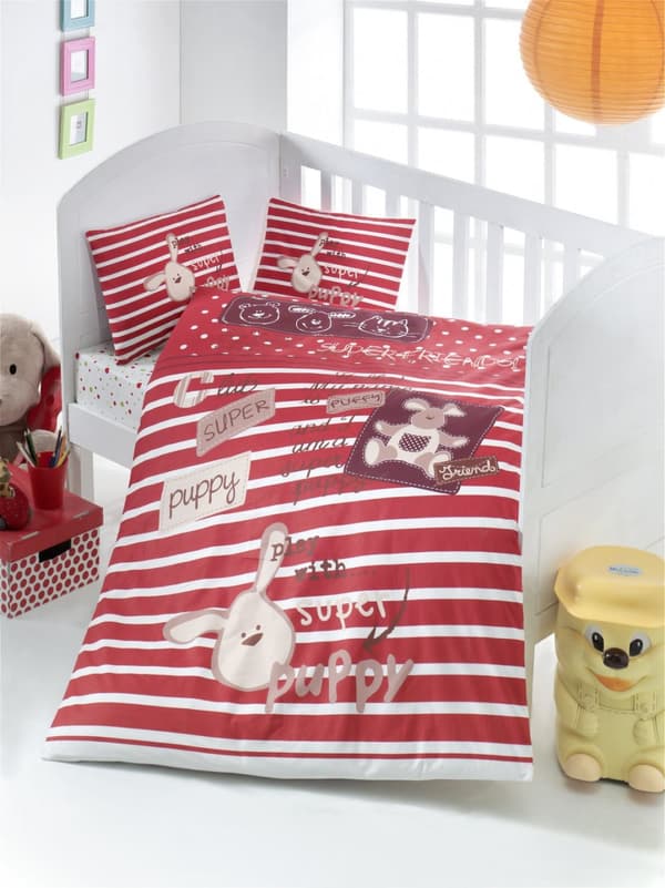 Ranforce Baby Quilt Cover Set Friends