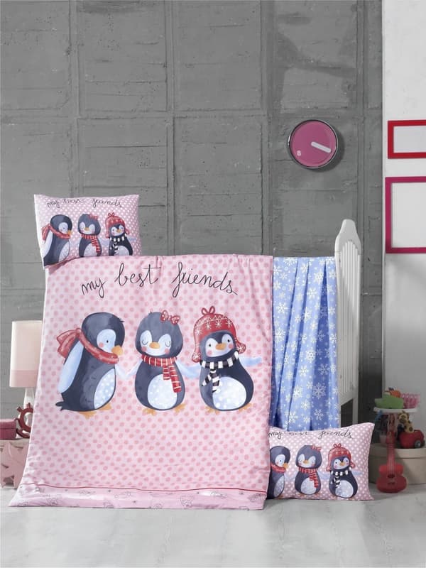 Ranforce Baby Quilt Cover Set Best Friends