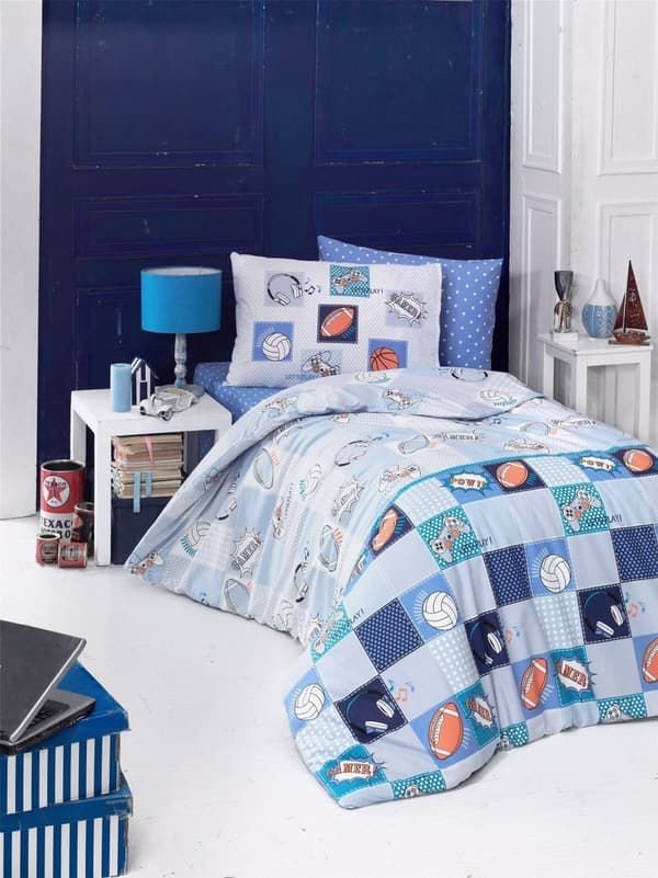 Ranforce Single Quilt Cover Set Play