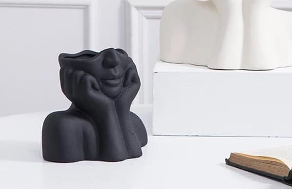 Vase Iskandinav Layd - Svart