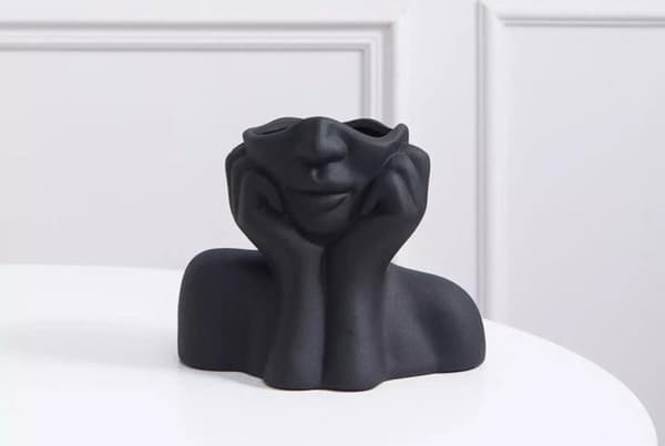 Vase Iskandinav Layd - Sort