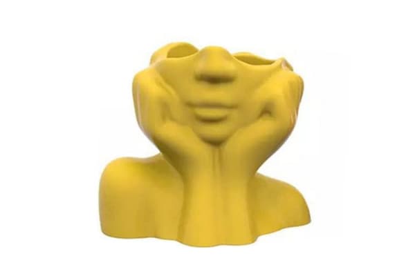 Vase Iskandinav Layd - Gul