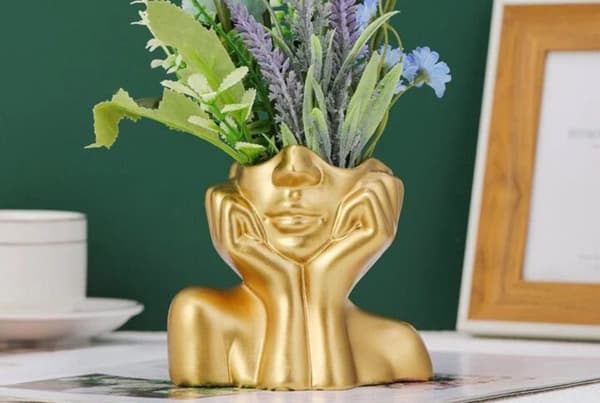 Vase Iskandinav Layd - Gull