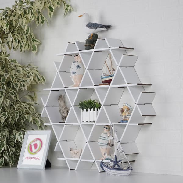 Kartonghylla HEXBEYAZ-M