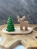 Miniatyrbilde 1 av 2: Dekorativt objektsett (2 deler) Julesteinsett1