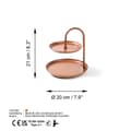 Miniatyrbilde 7 av 7: Dekorativt metalltilbehør Kormen-A - Kobber