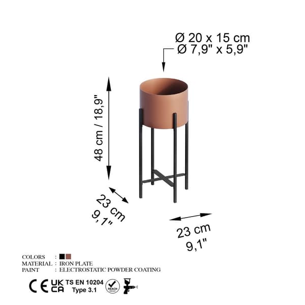 Dekorativ potte GED-026-B