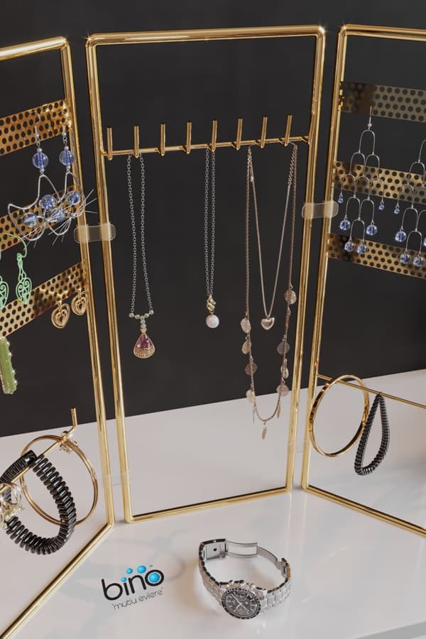 Smyckesställ Organizer 3'lü Takı Standı