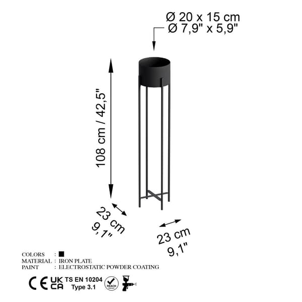 Dekorativ gryde GED-024