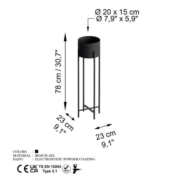 Dekorativ gryte GED-025