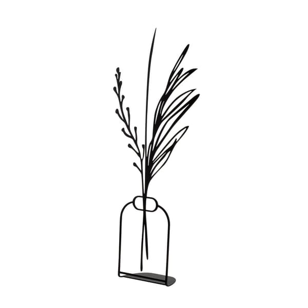 Blomsterpotte med dekorative objekter - 8