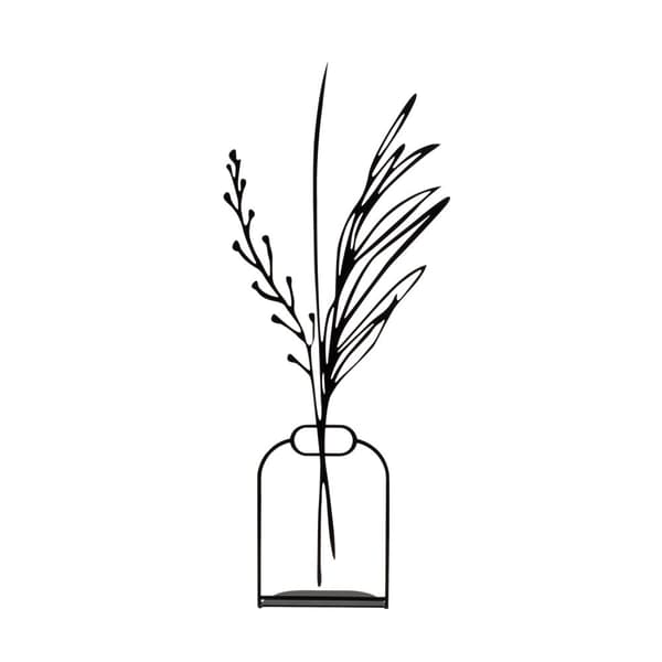 Blomsterpotte med dekorative objekter - 8