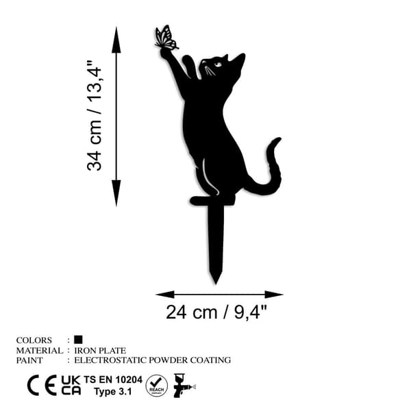 Dekorativt objekt Katt 01