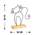 Miniatyrbilde 3 av 3: Dekorativt objekt katt - svart