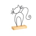 Miniatyrbilde 2 av 3: Dekorativt objekt katt - svart