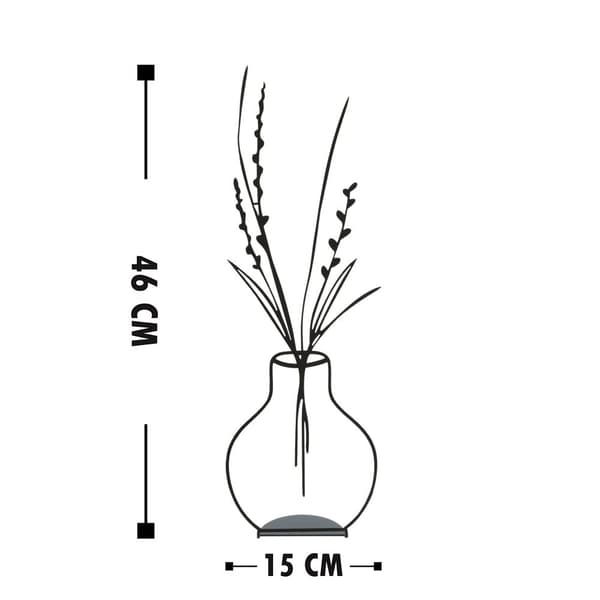 Blomsterpotte med dekorative objekter - 1