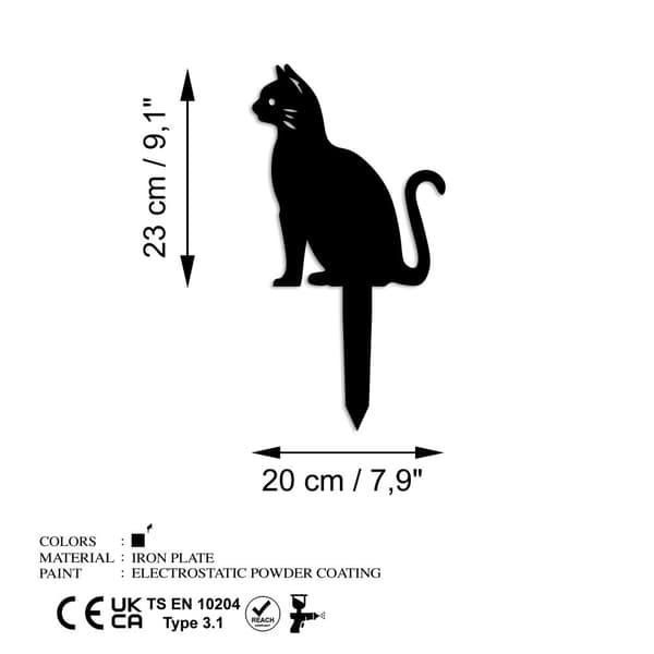 Dekorativt objekt Katt 02