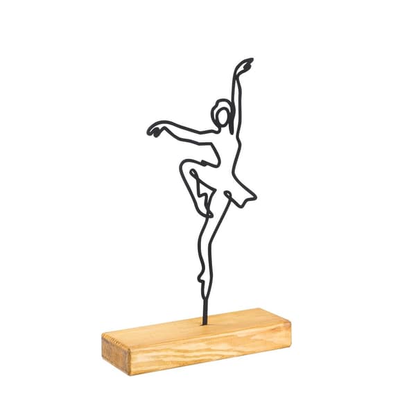 Dekorativ Ballerina - Svart
