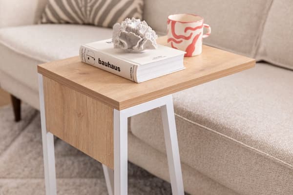 Sidebord Lissa - Hvid