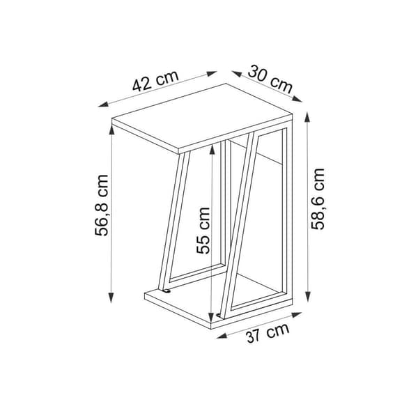 Sidebord Lissa - Hvid