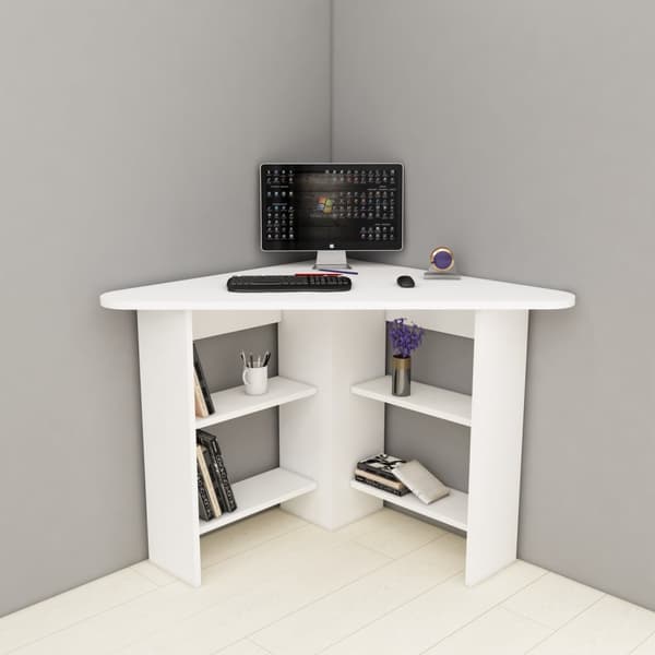 Study Desk Corner - Hvid