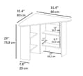 Miniatyrbillede 6 af 6: Study Desk Corner - Hvid