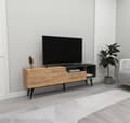 Miniatyrbilde 1 av 6: TV-stativ Alba - Atlantic Pine, Antrasitt