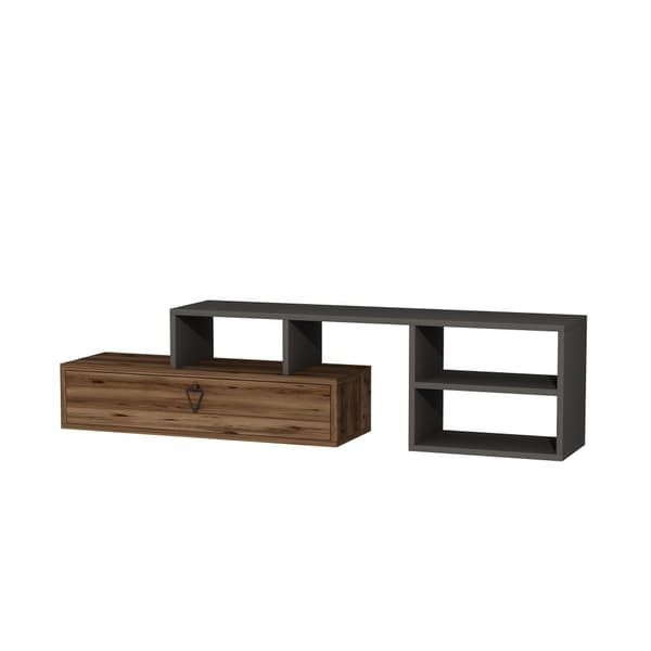 TV Stand Duru - Lys valnød, antracit