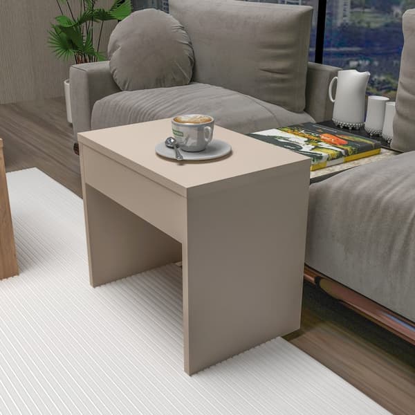 Sofabordssæt Sartos - Atlantic Pine, Beige