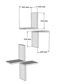 Miniatyrbilde 4 av 4: Vegghylle - antrasitt