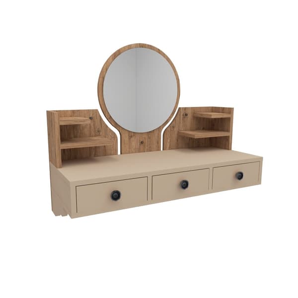 Sminkebord Polina - Atlantic Pine, Beige
