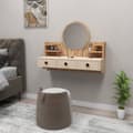 Miniatyrbilde 1 av 5: Sminkebord Polina - Atlantic Pine, Beige
