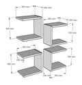 Miniatyrbilde 5 av 5: Vegg Hyllesokkel - Hvit