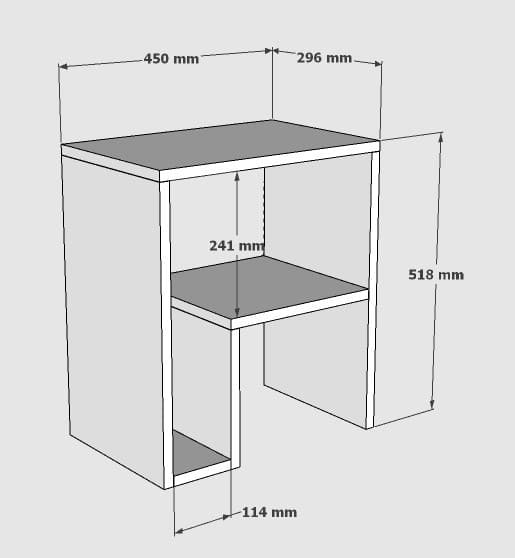 Sidebord Yepa - Safir eik