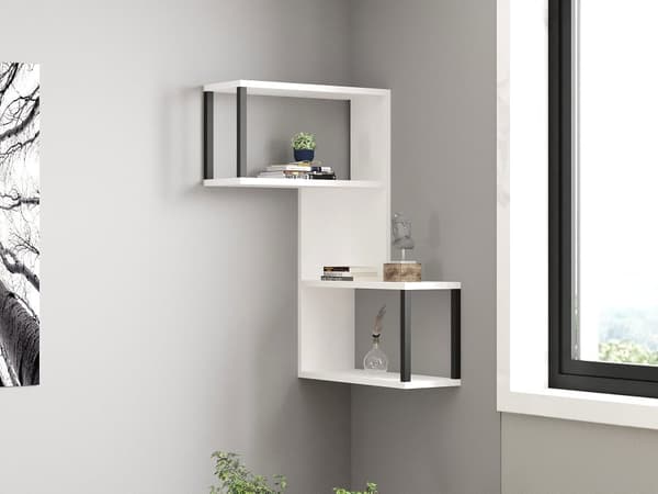 Vegghylle Lecco - Hvit