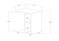 Miniatyrbilde 4 av 4: Sidebord Amy - Hvit