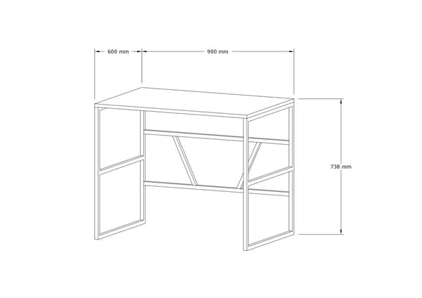 Arbetsbord Monea - Safir Ek